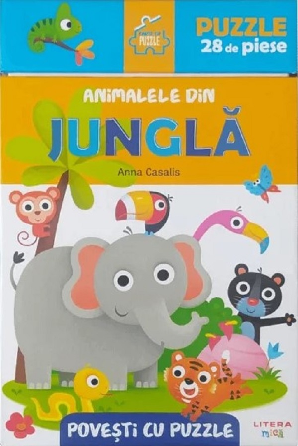 Cartea Animalele din jungla. Povesti cu puzzle de Animalele din jungla. Povesti cu puzzle