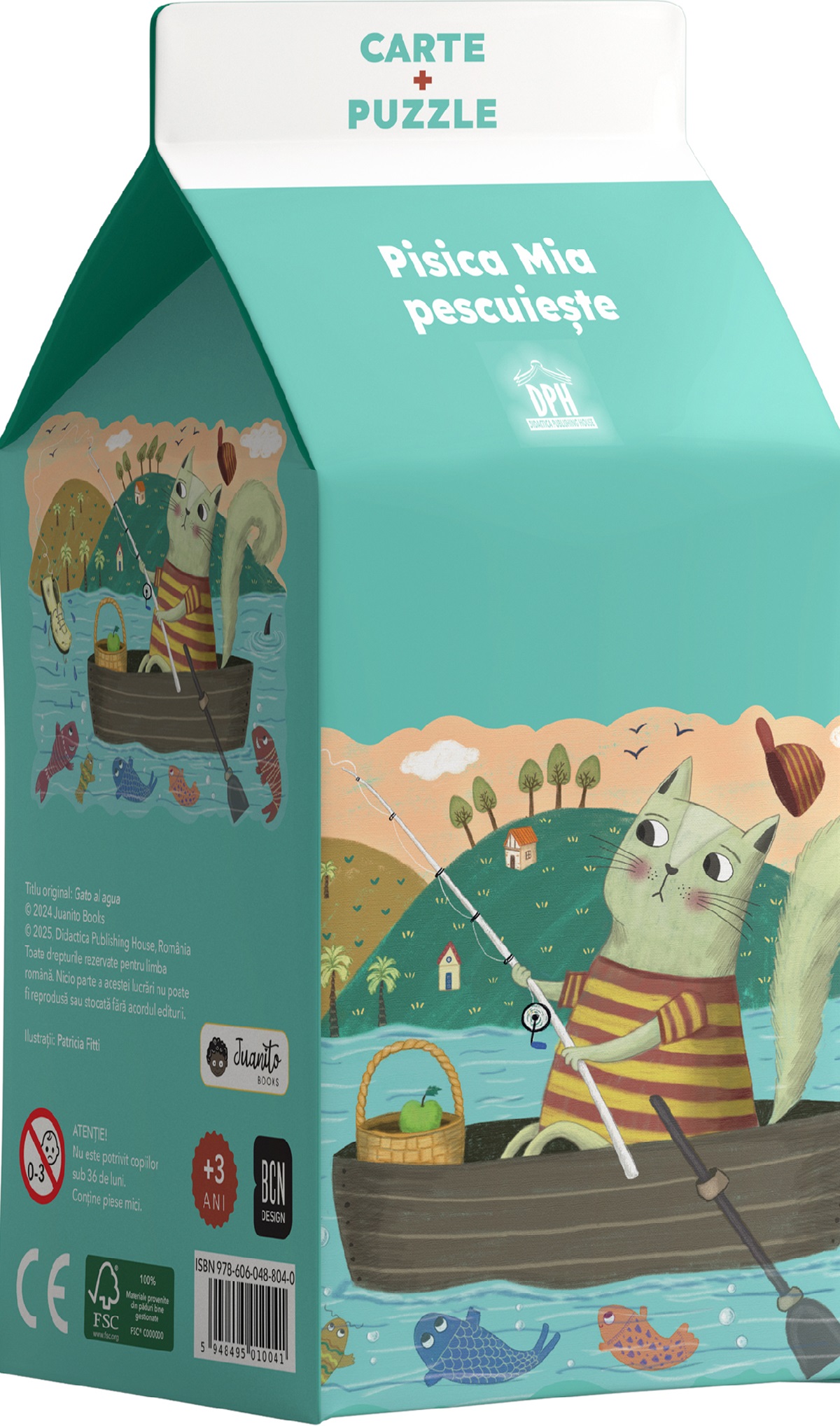 Cartea Pisica Mia pescuieste. Carte + puzzle de Pamela Altieri