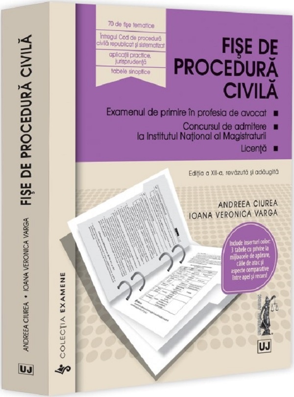 Cartea Fise de procedura civila 2025 Ed.12 de Fise de procedura civila 2025 Ed.12