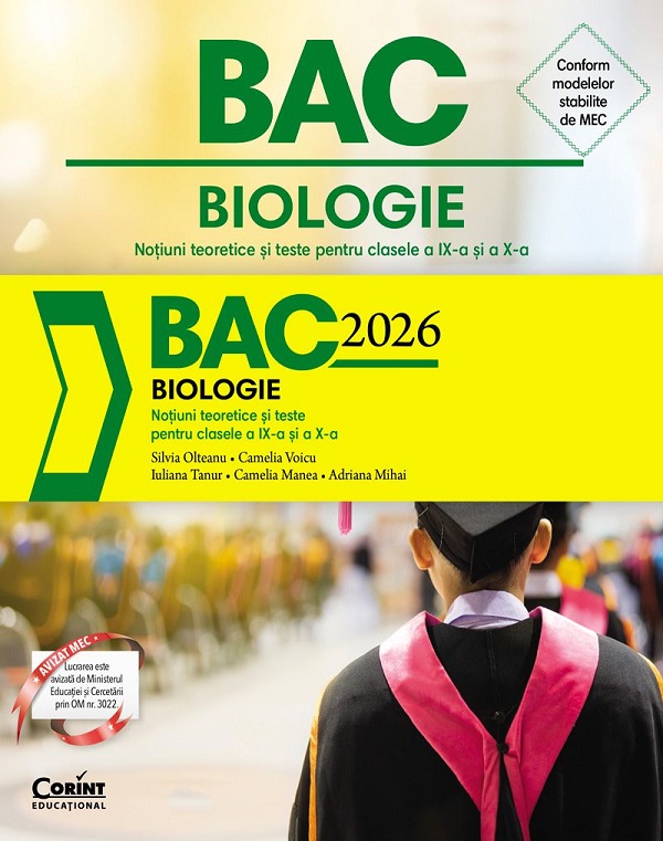 Cartea Bacalaureat 2026. Biologie - Clasele 9-10 de Iuliana Tanur