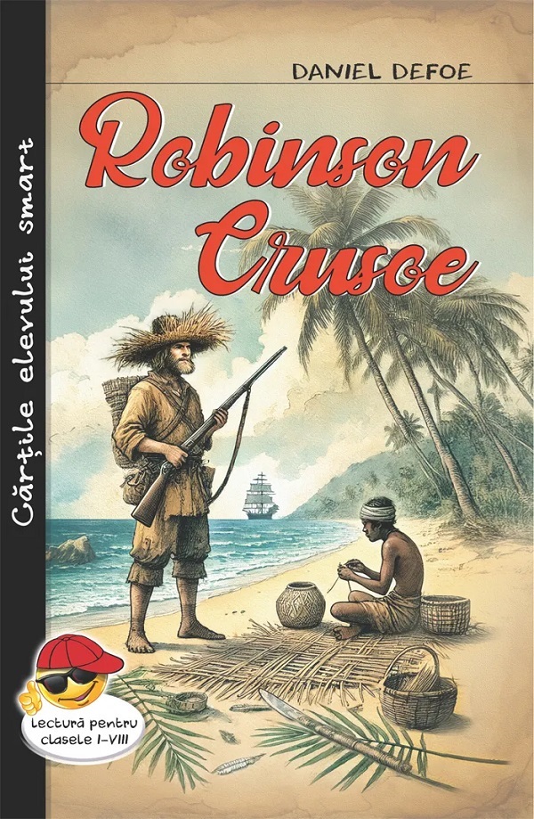 Cartea Robinson Crusoe de Daniel Defoe