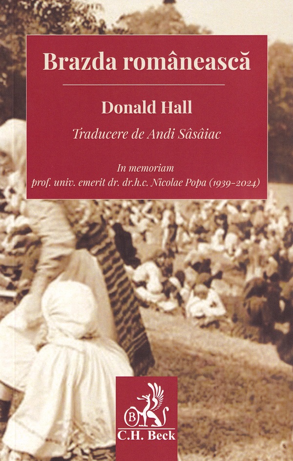 Brazda românească, Donald Hall – copertă