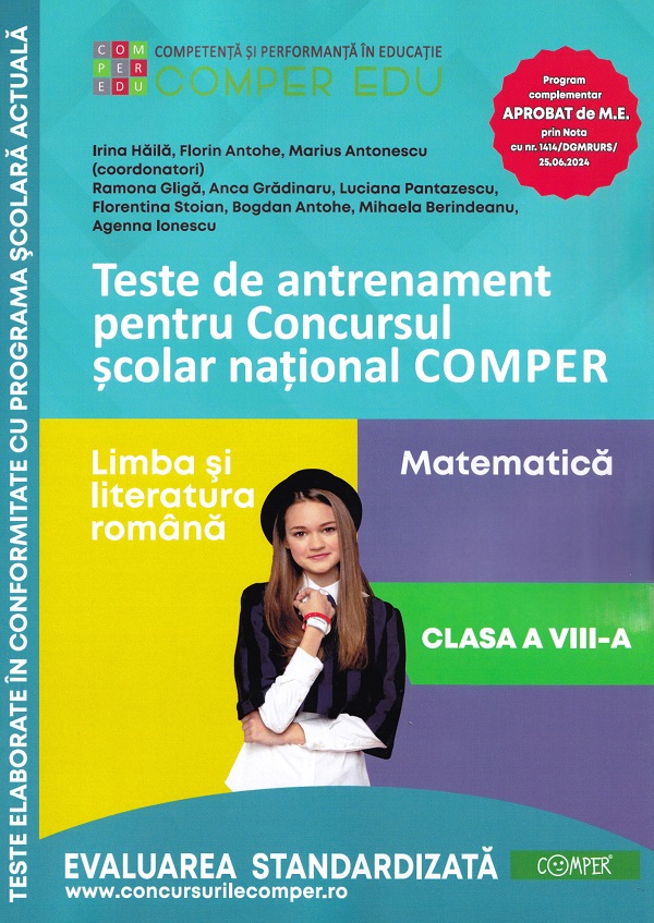 Cartea Teste de antrenament - Clasa 8 - Concursul Comper Ed.2  de Marius Antonescu