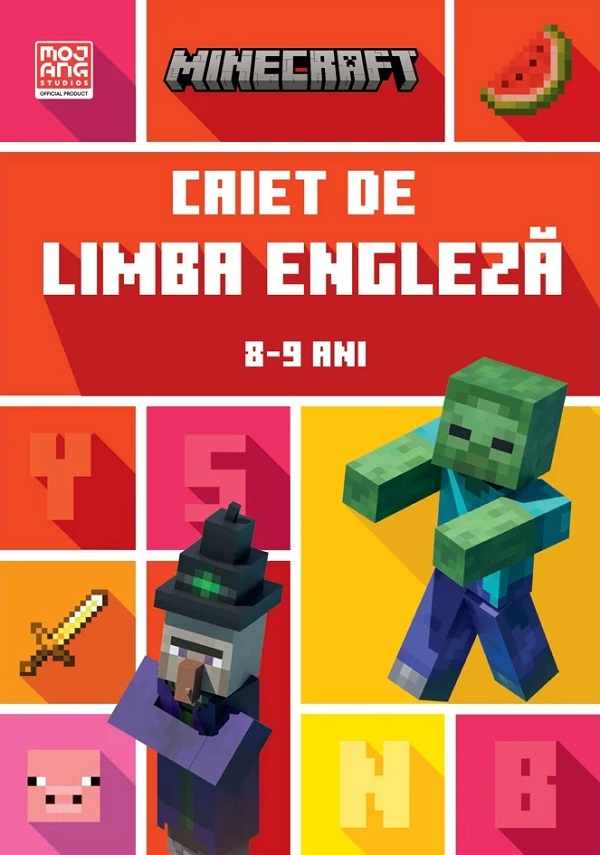 Cartea Minecraft. Caiet de limba engleza 8-9 ani  de Jon Goulding