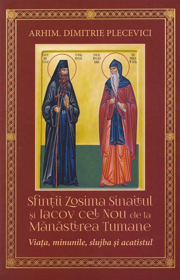 Cartea Sfinții Zosima Sinaitul și Iacov cel Nou de la Mănăstirea Tumane  de Dimitrie Plecevici