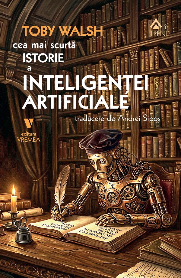 Cea mai scurta istorie a inteligentei artificiale, Toby Walsh – copertă