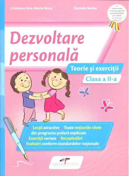 Cartea Dezvoltare personala - Clasa 2 - Teorie si exercitii de Cristiana Ana-Maria Boca, Daniela Barbu