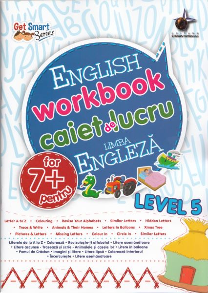Engleza  Nivelul 5  Caiet de lucru 7 Ani+, - – copertă