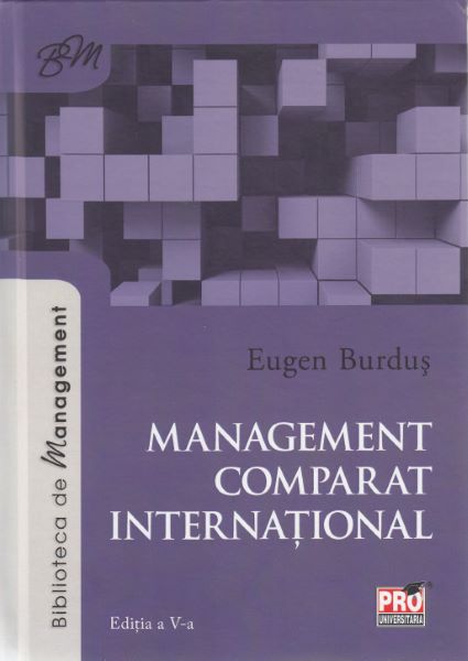 Management comparat international, Eugen Burdus – copertă