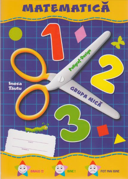 Cartea Matematica Grupa mica 3-4 ani (mapa) - Inesa Tautu