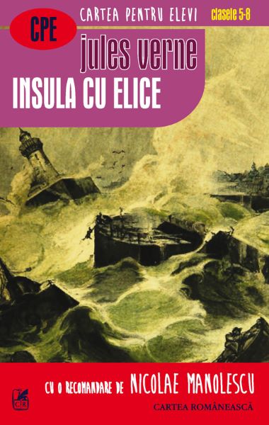 Insula cu elice, Jules Verne – copertă