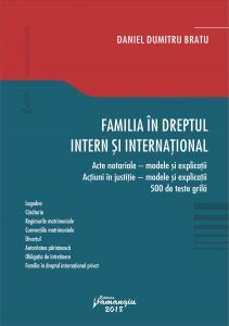 Cartea Familia in dreptul intern si international - Daniel Dumitru Bratu