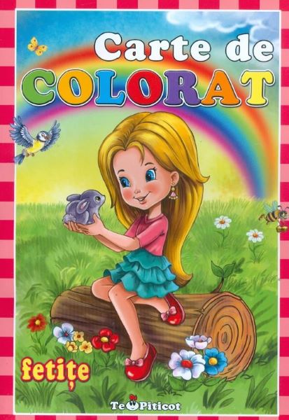 Carte de colorat: Fetite, Catalin Nedelcu – copertă