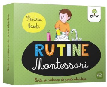 Rutine. Montessori pentru baieti - Cartoane de perete educative si decorative