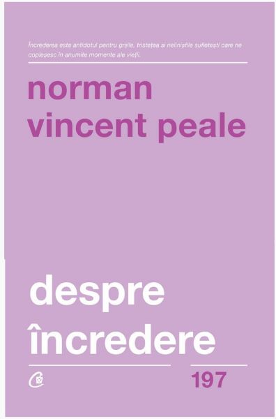 Cartea Despre incredere - Norman Vincent Peale