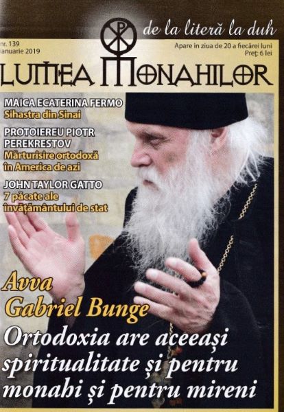 Cartea Lumea Monahilor Nr.139 Ianuarie 2019 de - – Editura LUMEA CREDINTEI