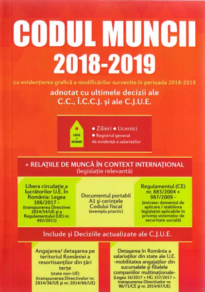 Cartea Codul muncii 2018-2019 de * * * – Editura CON FISC