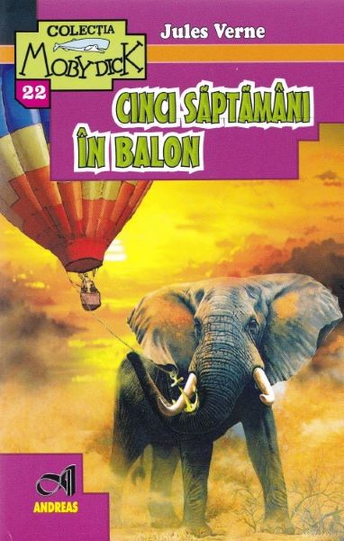 Cartea Cinci saptamani in balon de Jules Verne