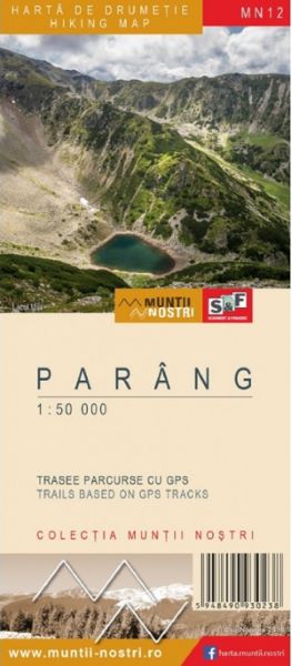 Cartea Muntii Parang. Harta de drumetie - Muntii nostri de * * * – Editura SCHUBERT & FRANZKE