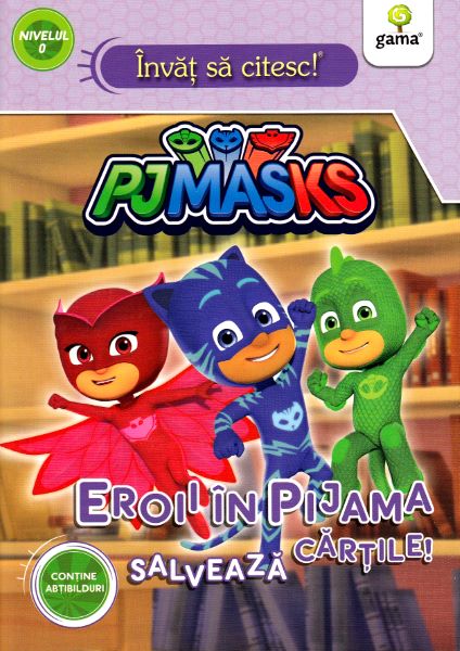 Eroii in Pijama salveaza cartile. Invat sa citesc. Nivelul 0