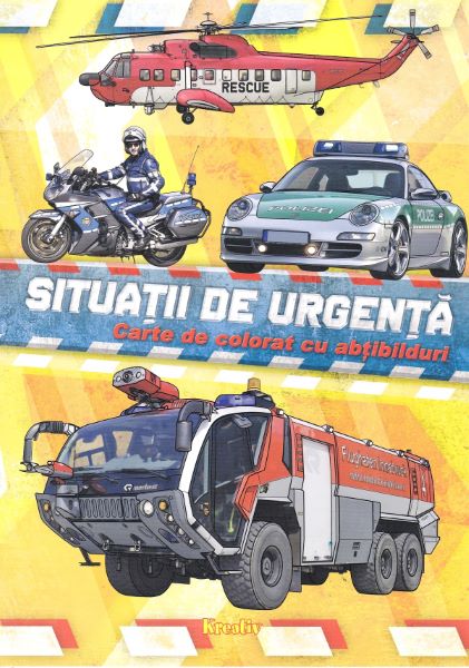 Cartea Situatii de urgenta. Carte de colorat cu abtibilduri de * * * – Editura KREATIV