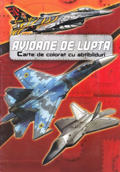 Cartea Avioane de lupta. Carte de colorat cu abtibilduri de * * * – Editura KREATIV