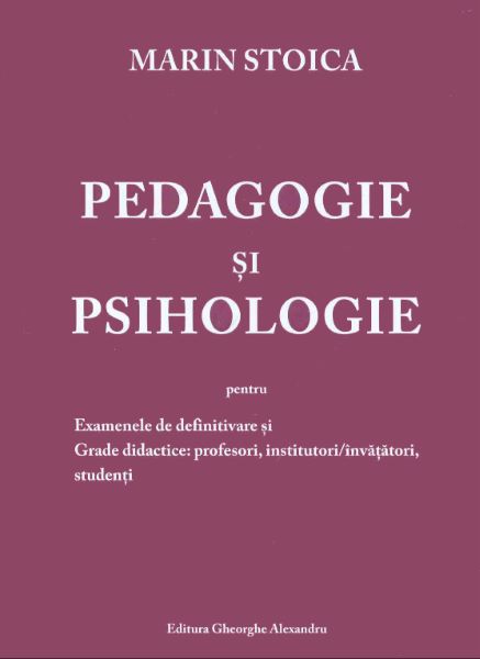 Cartea Pedagogie si psihologie de Marin Stoica