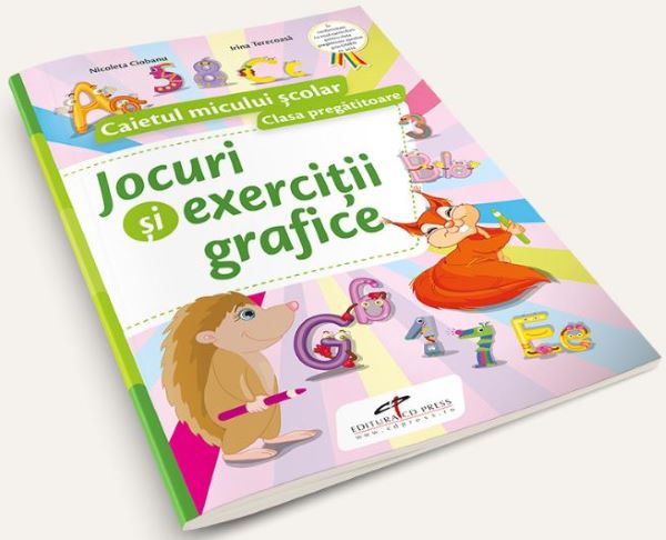 Cartea Jocuri si exercitii grafice - Clasa pregatitoare - Caiet+marker+buretel+tablita de Nicoleta Ciobanu, Irina Terecoasa