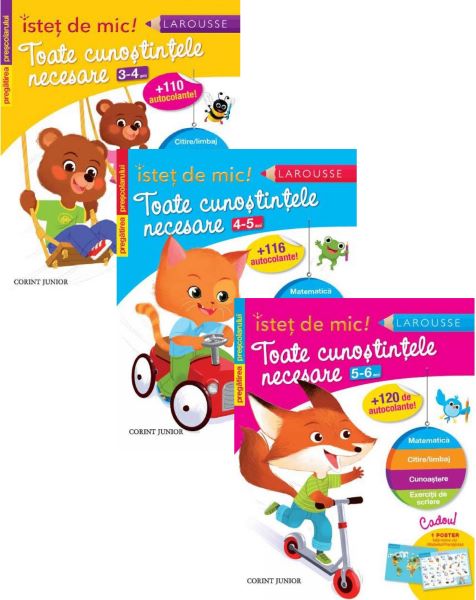 Cartea Pachet Istet de mic! Toate cunostintele necesare 3-4 ani, 4-5 ani, 5-6 ani. Pregatirea prescolarului de Guy Blandino