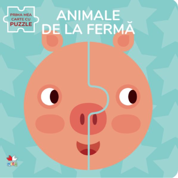 Animale de la ferma. Prima mea carte cu puzzle