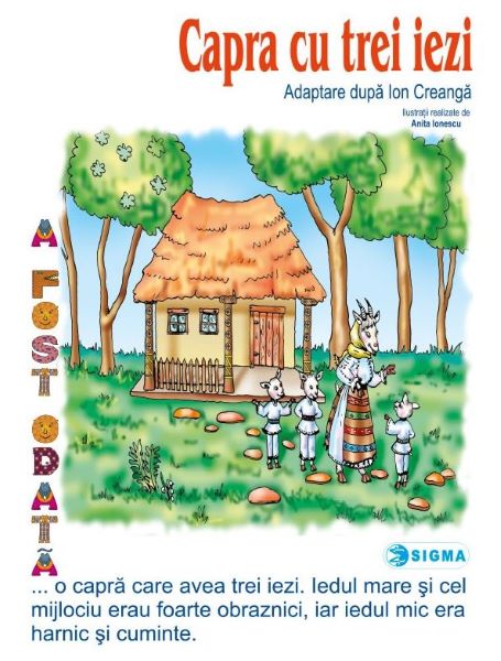 Cartea Capra cu trei iezi - Carte uriasa - Adaptare dupa Ion Creanga