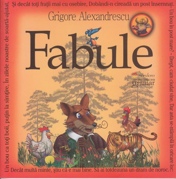 Cartea Fabule - Grigore Alexandrescu