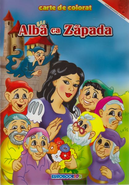 Cartea Alba ca Zapada - Carte de colorat de - – Editura EUROBOOKIDS