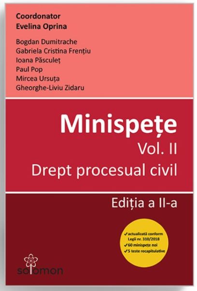 Cartea Minispete vol. 2. Drept procesual civil ed.2 - Evelina Oprina