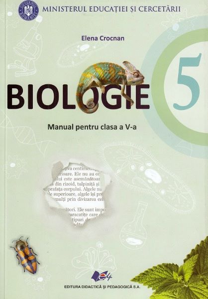 Cartea Biologie - Clasa 5 - Manual + CD de Elena Crocnan