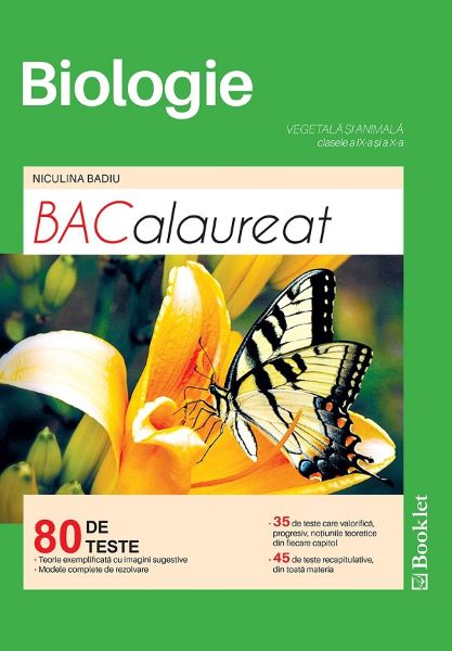Cartea Biologie. Teste pentru bacalaureat - Clasele 9-10 - Niculina Badiu