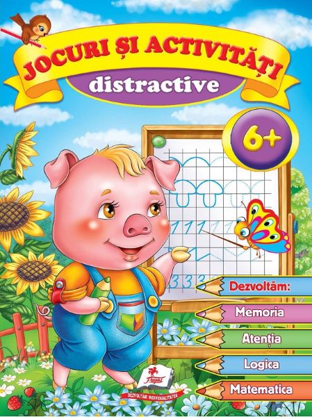 Jocuri si activitati distractive 6 ani+, - – copertă