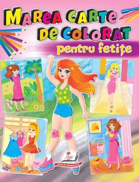 Marea carte de colorat pentru fetite, - – copertă
