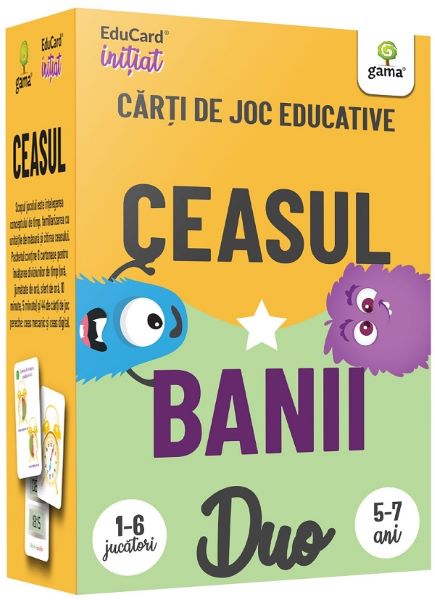 Ceasul. Banii. Carti de joc educative, * * * – copertă