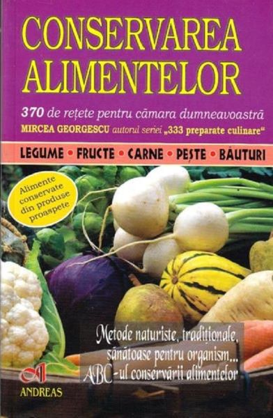 Conservarea alimentelor, Mircea Georgescu – copertă
