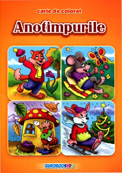 Anotimpurile  Carte de colorat, - – copertă