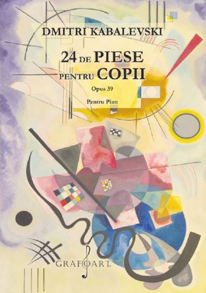 Cartea 24 de piese pentru copii pentru pian opus 39 de Dmitri Kabalevski