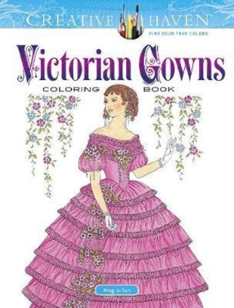 Cartea Victorian Gowns. Coloring Book de Ming-Ju Sun