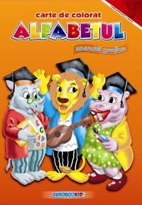 Cartea A4 - Alfabetul - Exercitii grafice - Carte de colorat de - – Editura EUROBOOKIDS