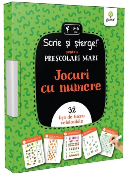 Scrie si sterge! Jocuri cu numere, * * * – copertă