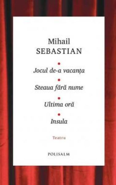 Teatru, Mihail Sebastian – copertă