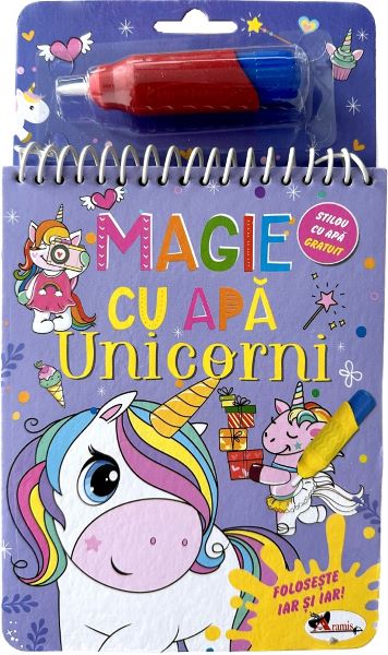 Magie cu apa. Unicorni, Autor Anonim – copertă