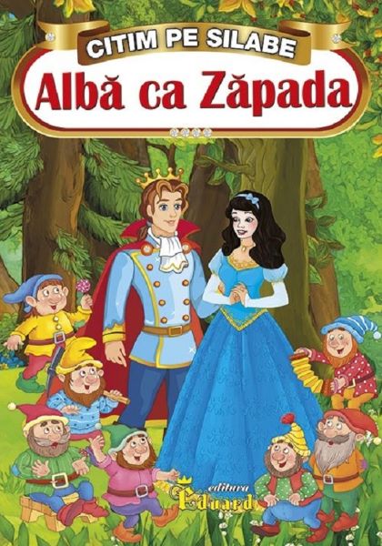 Alba ca zapada. Citim pe silabe,  – copertă