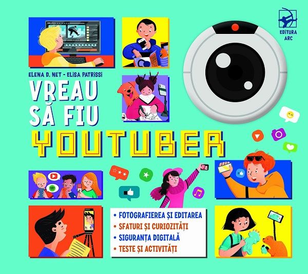 Vreau sa fiu youtuber, Elisa Patrissi, Elena D. Net – copertă