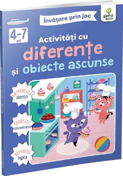 Cartea Activitati cu diferente si obiecte ascunse. Invatare prin joc 4-7 ani – Editura GAMA